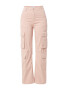 Bershka Pantaloni cu buzunare roz - Pled.ro