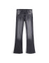 Bershka Pantaloni cu cute gri denim - Pled.ro