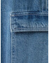 Bershka Pantaloni eleganți albastru denim - Pled.ro