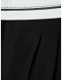 Bershka Pantaloni negru / alb - Pled.ro