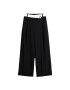 Bershka Pantaloni negru / alb - Pled.ro