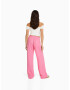 Bershka Pantaloni roz deschis - Pled.ro