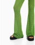 Bershka Pantaloni verde - Pled.ro