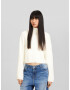 Bershka Pulover alb natural - Pled.ro