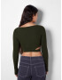 Bershka Pulover verde închis - Pled.ro