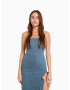 Bershka Rochie albastru denim - Pled.ro