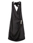 Bershka Rochie de cocktail negru / argintiu - Pled.ro