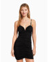 Bershka Rochie de cocktail negru - Pled.ro