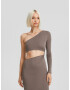 Bershka Rochie gri taupe - Pled.ro