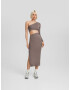 Bershka Rochie gri taupe - Pled.ro