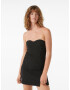 Bershka Rochie negru / alb - Pled.ro