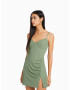 Bershka Rochie oliv - Pled.ro