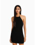 Bershka Rochie tricotat negru - Pled.ro