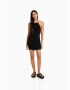 Bershka Rochie tricotat negru - Pled.ro