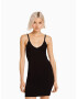 Bershka Rochie tricotat negru - Pled.ro