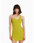 Bershka Rochie tricotat verde stuf - Pled.ro