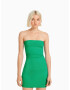 Bershka Rochie verde - Pled.ro