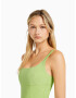 Bershka Rochie verde deschis - Pled.ro