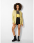 Bershka Sacou galben citron - Pled.ro