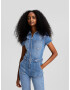 Bershka Salopeta albastru denim - Pled.ro