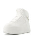 Bershka Sneaker înalt argintiu / alb - Pled.ro