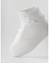 Bershka Sneaker înalt argintiu / alb - Pled.ro