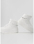 Bershka Sneaker înalt argintiu / alb - Pled.ro