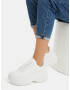 Bershka Sneaker low alb - Pled.ro