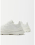 Bershka Sneaker low alb murdar - Pled.ro