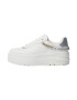 Bershka Sneaker low auriu / argintiu / alb - Pled.ro