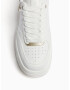 Bershka Sneaker low auriu / argintiu / alb - Pled.ro