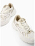 Bershka Sneaker low bej / alb - Pled.ro