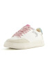 Bershka Sneaker low bej / albastru deschis / roz / alb - Pled.ro