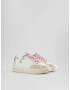 Bershka Sneaker low bej / albastru deschis / roz / alb - Pled.ro