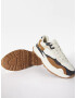 Bershka Sneaker low crem / maro caramel / gri metalic / alb - Pled.ro