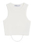 Bershka Top alb - Pled.ro