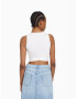 Bershka Top alb - Pled.ro