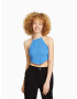 Bershka Top albastru - Pled.ro