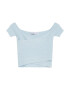 Bershka Top albastru deschis - Pled.ro