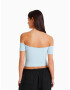 Bershka Top albastru deschis - Pled.ro