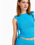 Bershka Top azur - Pled.ro