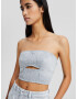 Bershka Top bleumarin / albastru pastel - Pled.ro