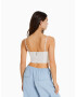 Bershka Top crem - Pled.ro