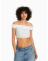 Bershka Top crem - Pled.ro