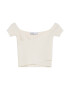 Bershka Top ecru - Pled.ro