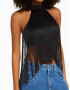 Bershka Top negru - Pled.ro