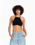 Bershka Top negru - Pled.ro