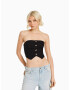 Bershka Top negru - Pled.ro