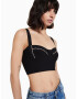 Bershka Top negru - Pled.ro