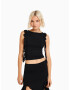 Bershka Top negru - Pled.ro